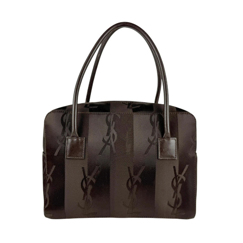 Saint Laurent Canvas Shoulder Bag Brown